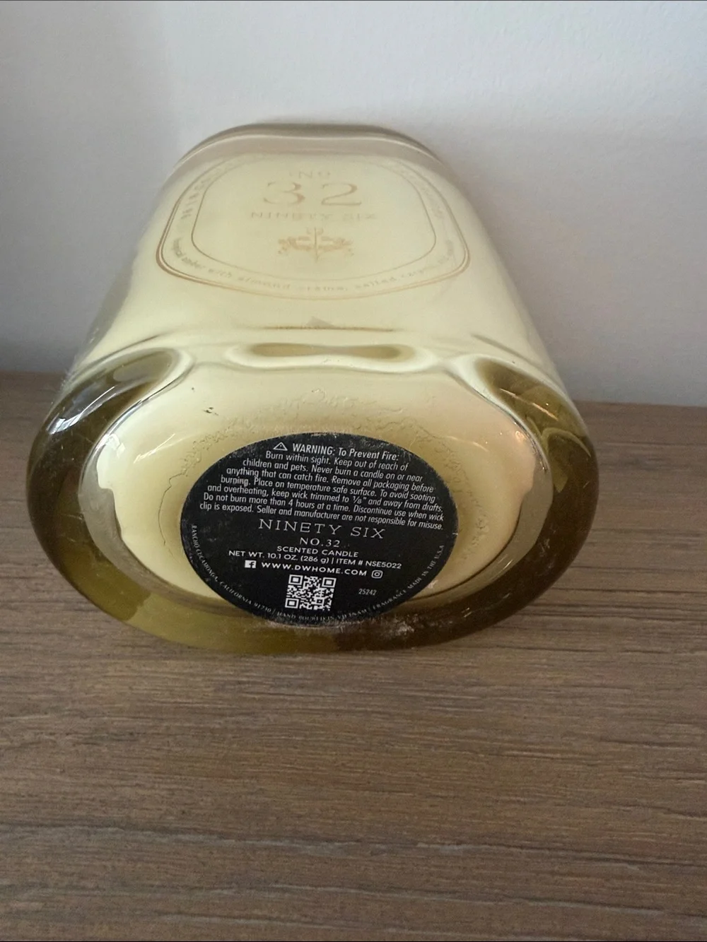 NWT No. 32 Ninety Six Scented Glass Jar Candle
